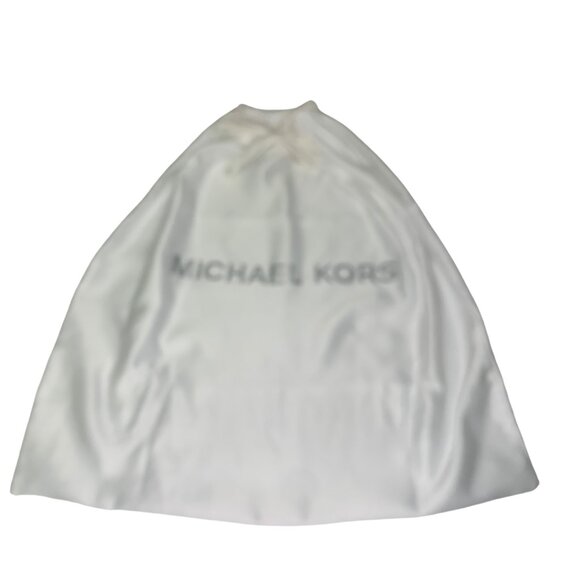 Michael Kors Silky White Dust Bag Grey Logo Large Size - Picture 3 of 5